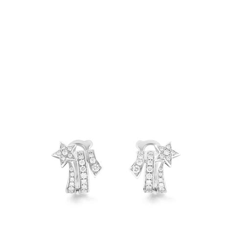 chanel j10814|Étoile Filante Earrings White Gold & Diamond .